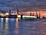 Hamburg, Hafen, HDR 1